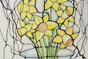 Daffodils-in-a-vase